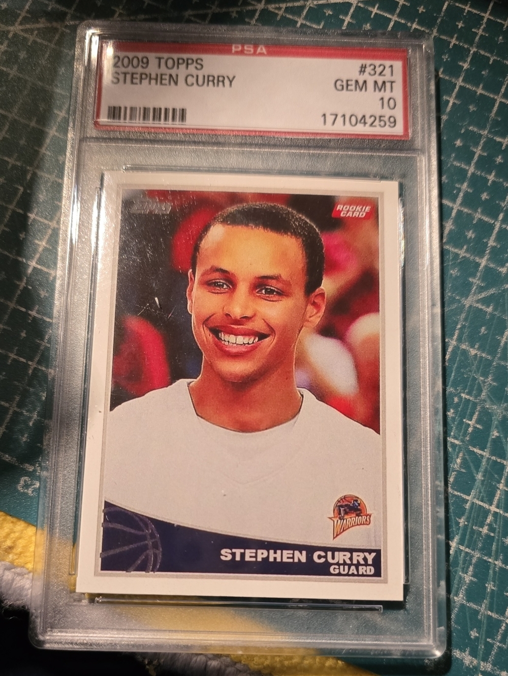 2009 Topps Stephen Curry #321 PSA 10 Rookie Card